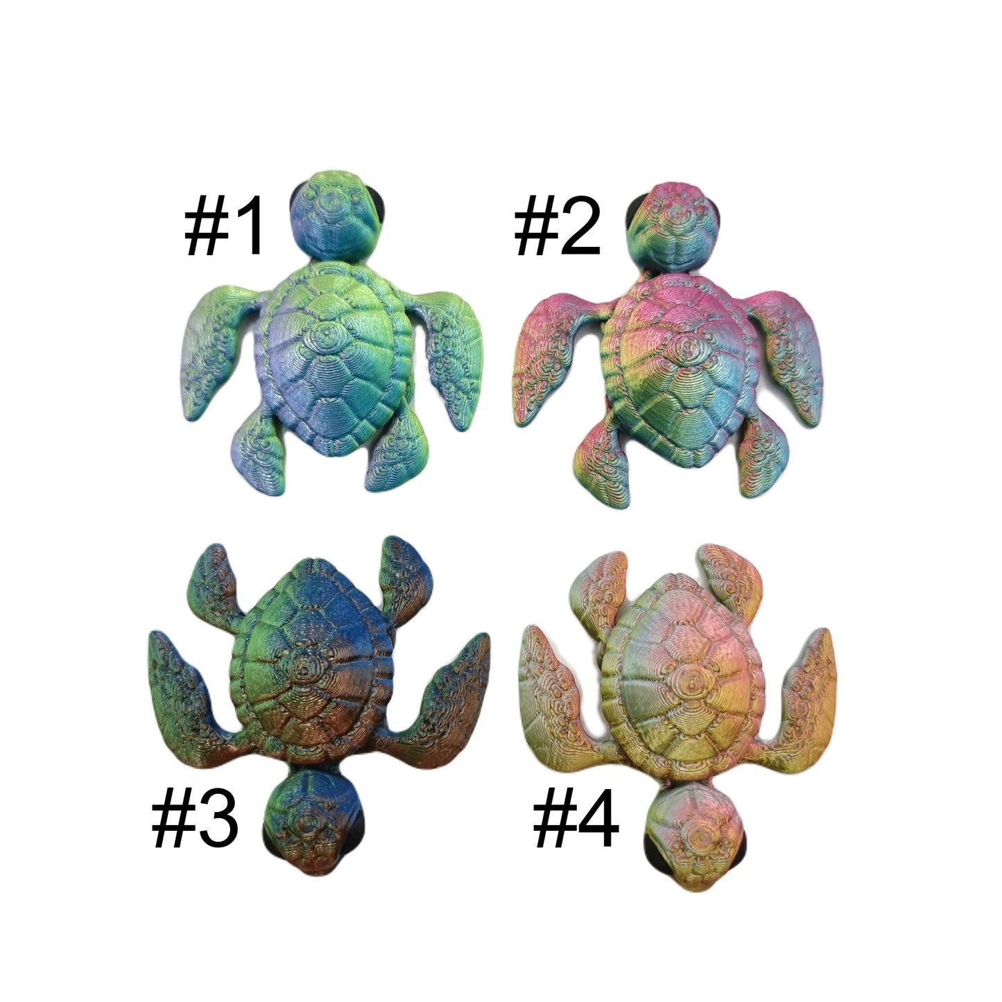 Farbauswahl kleine Schildkröten